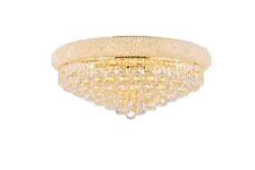 12 Light Flush Mount from the Primo Collection in Gold Finish by Elegant Lighting