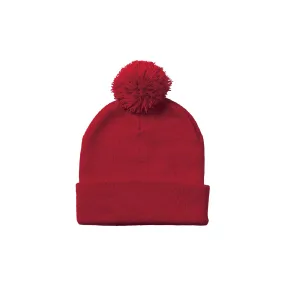 12" Pom-Pom Knit Tuque