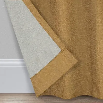 1pc 40"x108" Blackout Celeste Draft Stopper Curtain Panel Mustard - Eclipse