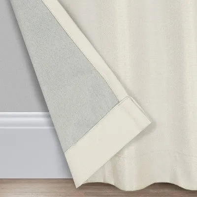 1pc 40"x108" Blackout Celeste Draft Stopper Curtain Panel White - Eclipse