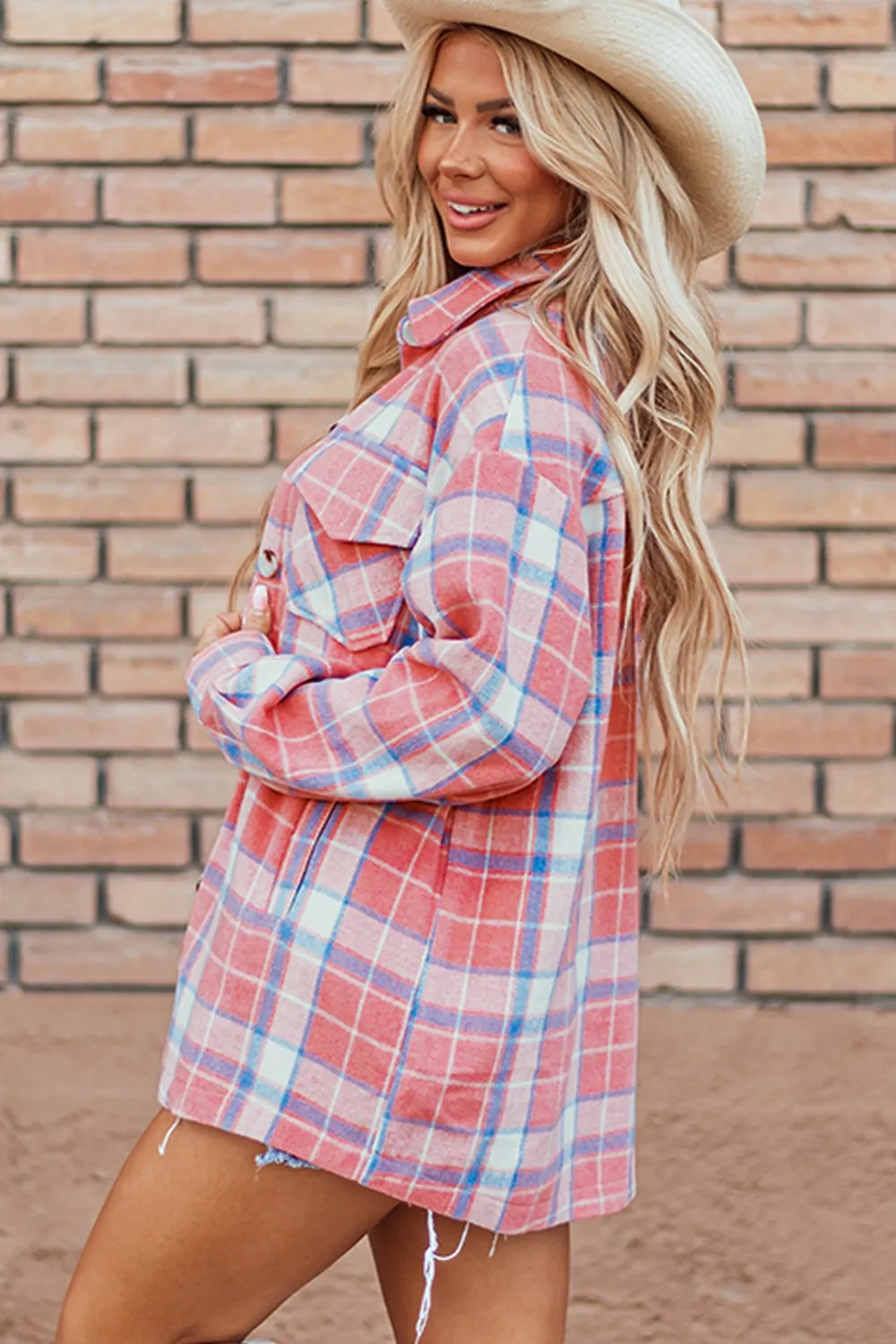 A Little Bit Country Plaid Shacket