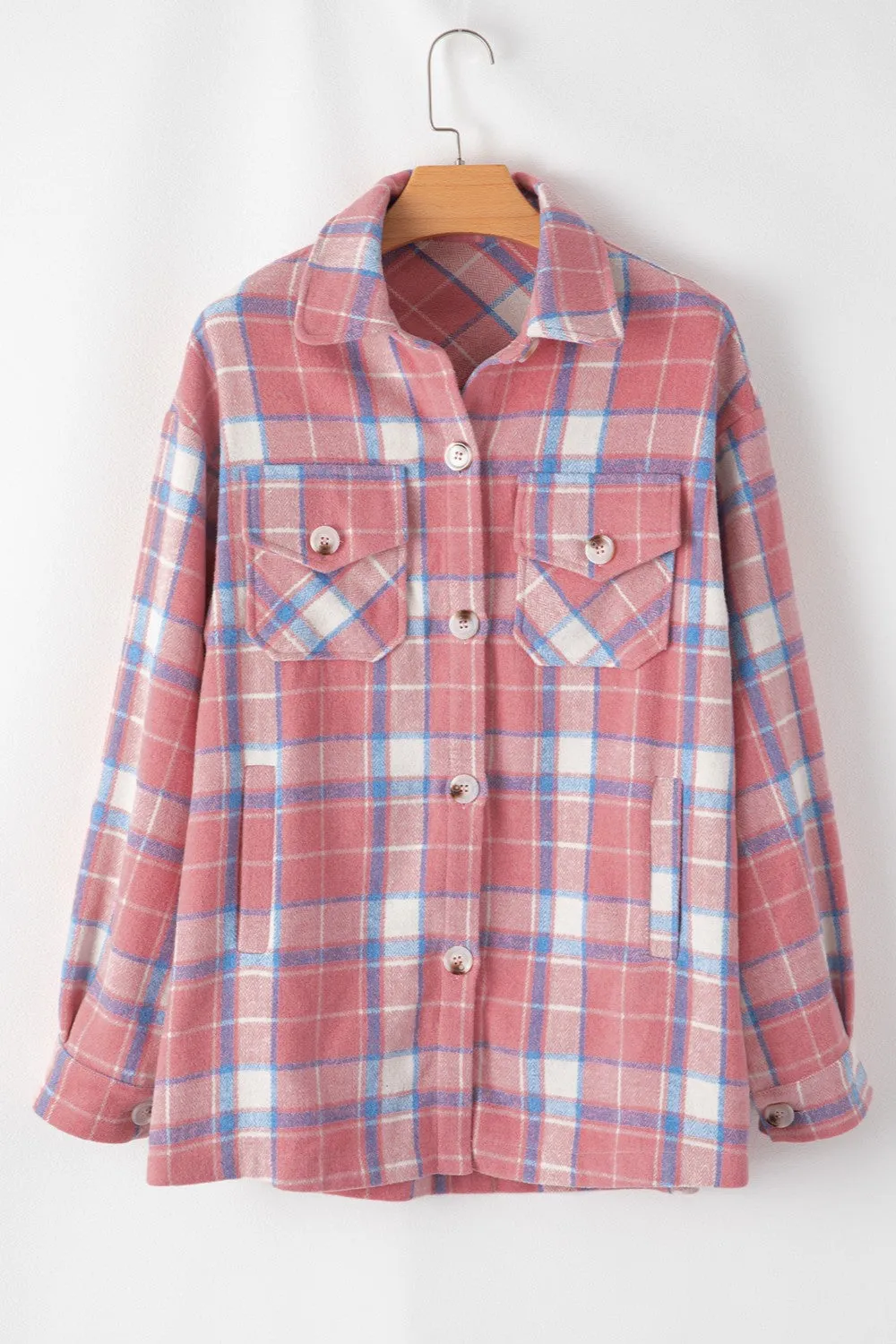 A Little Bit Country Plaid Shacket