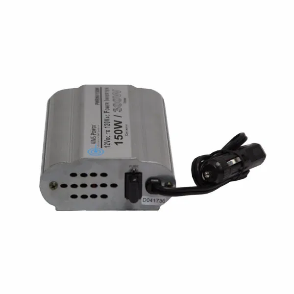 Aims Power - 150 Watt Power Inverter with 2 USB Ports - 12 VDC 120 VAC 60Hz - PWRINV150W