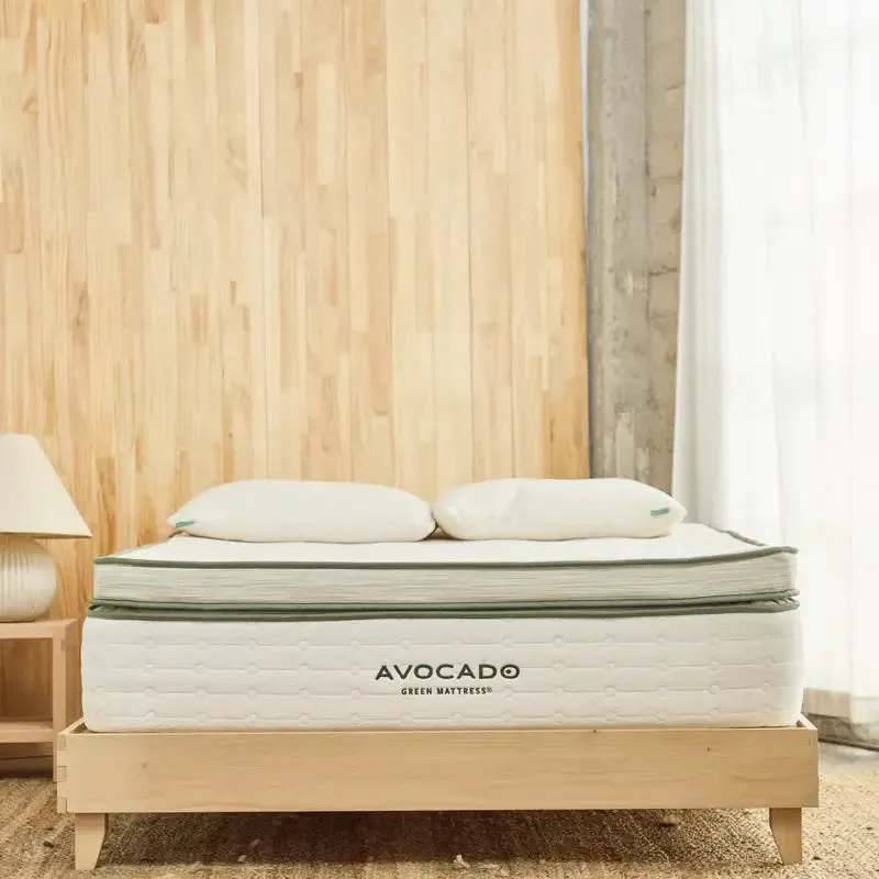 AVOCADO GREEN MATTRESS:   THE ULTIMATE ORGANIC MATTRESS  | Plush Box top Model