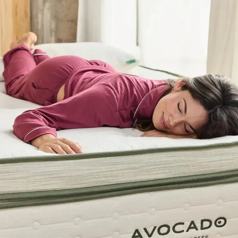 AVOCADO GREEN MATTRESS:   THE ULTIMATE ORGANIC MATTRESS  | Plush Box top Model