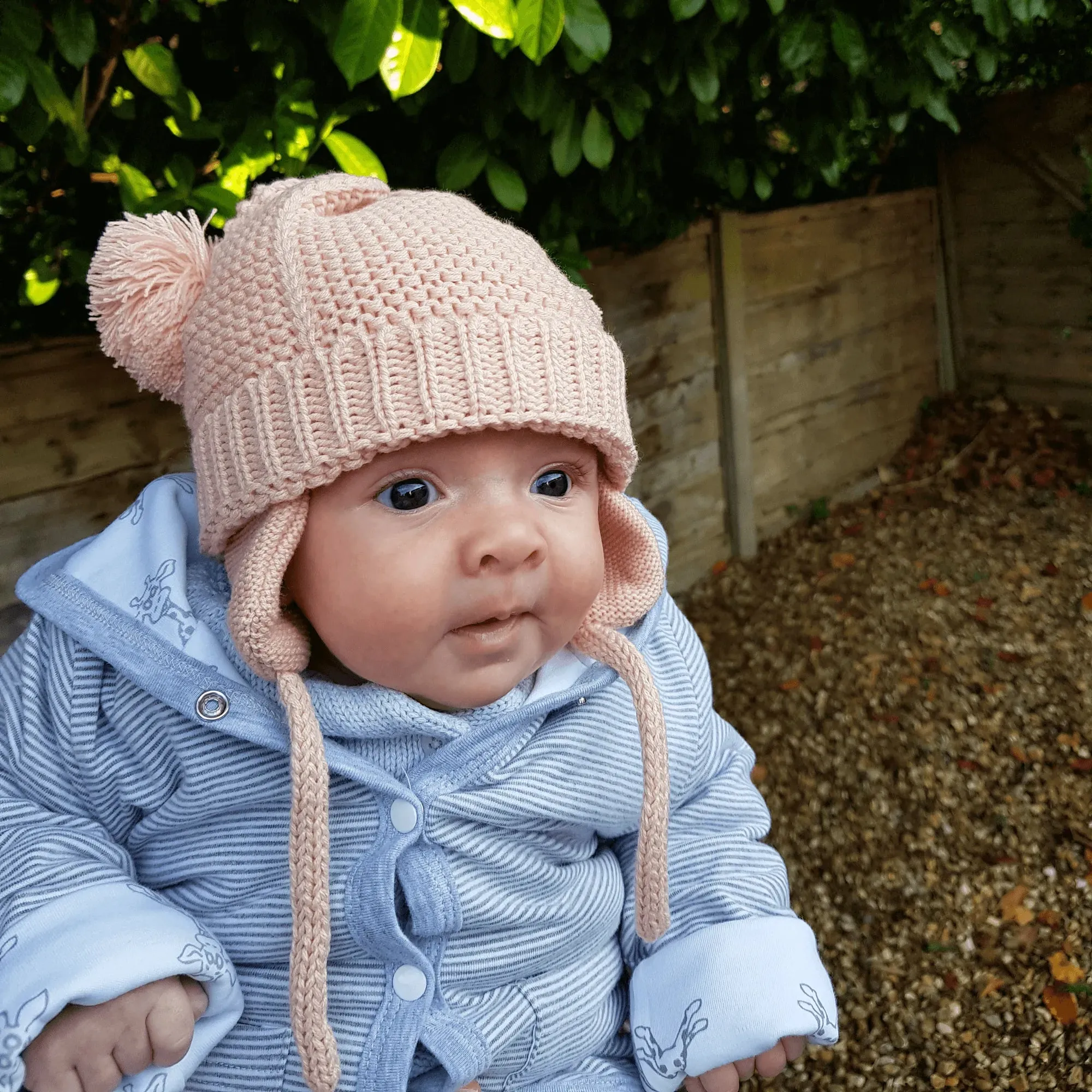 Baby Bobble Hat - Pink