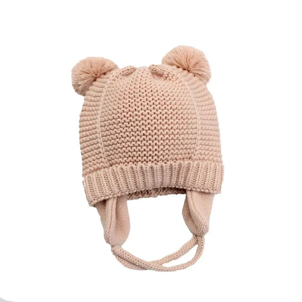 Baby Bobble Hat - Pink