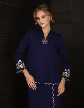 BAJU KEBAYA JOSELLE (NAVY BLUE)