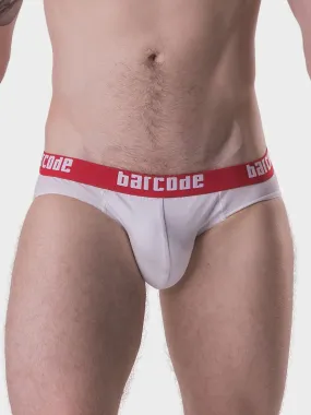 Barcode Berlin Oschi Brief Underwear White/Red 91427-201 Size M