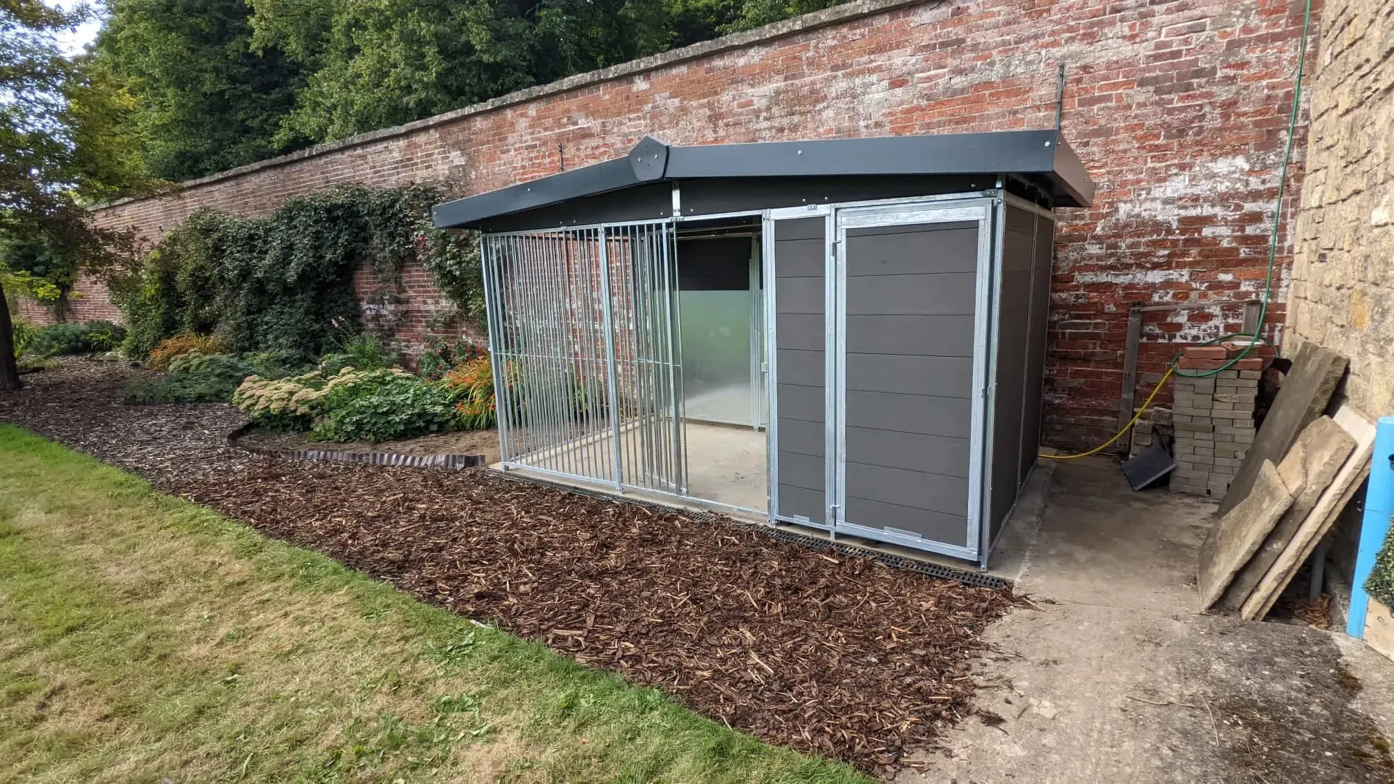 Benchmark Dog Kennel with Apex Roof - Single 12 x 4ft, Eco Thermal Range