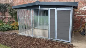 Benchmark Dog Kennel with Apex Roof - Single 12 x 6.5ft, Eco Thermal Range