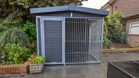 Benchmark Dog Kennel with Apex Roof - Single 8 x 4ft, Eco Thermal Range