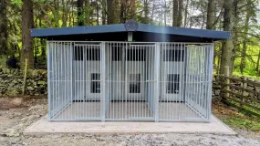 Benchmark Dog Kennel with Apex Roof - Triple 12 x 10ft, Eco Thermal Range