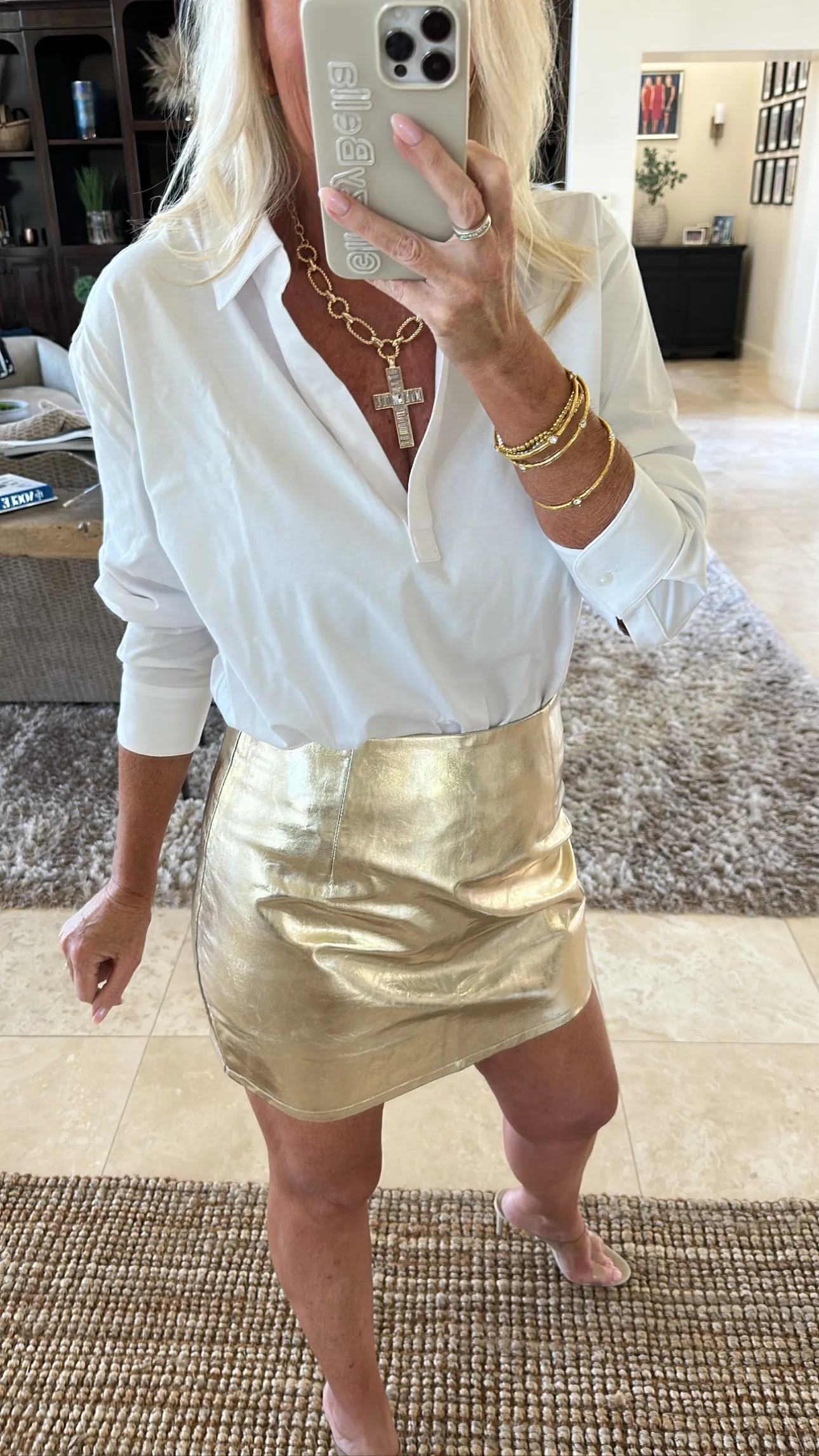 BEST SELLER!! Gold Metallic Skirt