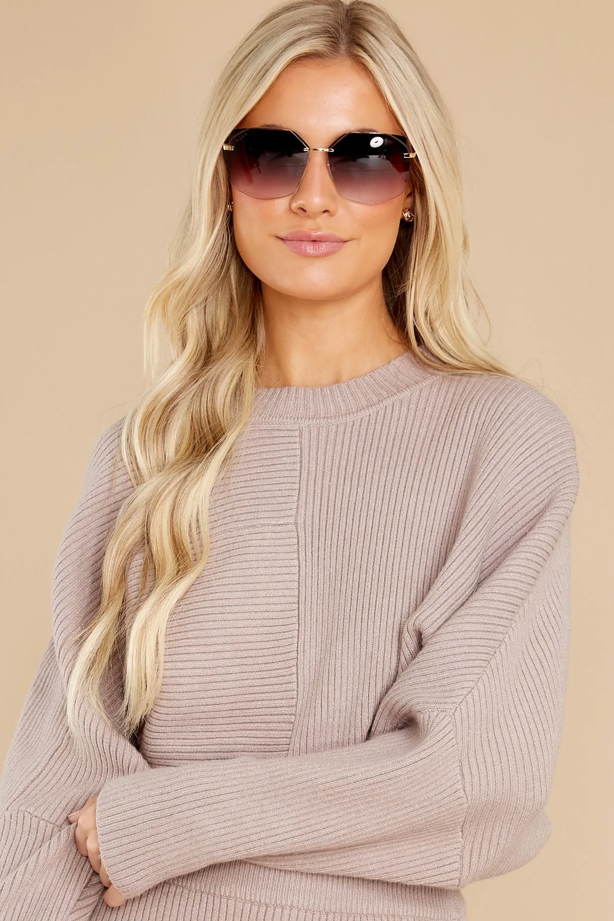 Better Times Taupe Sweater