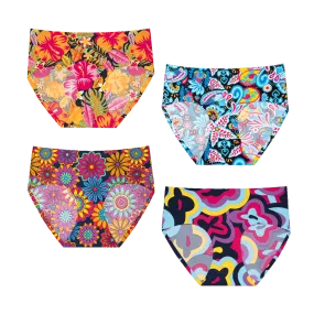 Blooming Bundle - Ladies Seamless Full Briefs 4 Pack Bundle