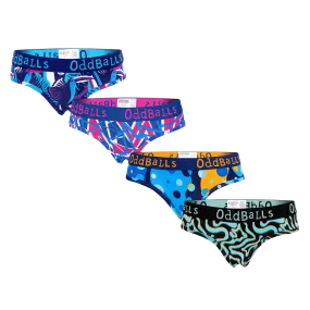 Blue Bundle - Ladies Briefs 4 Pack Bundle