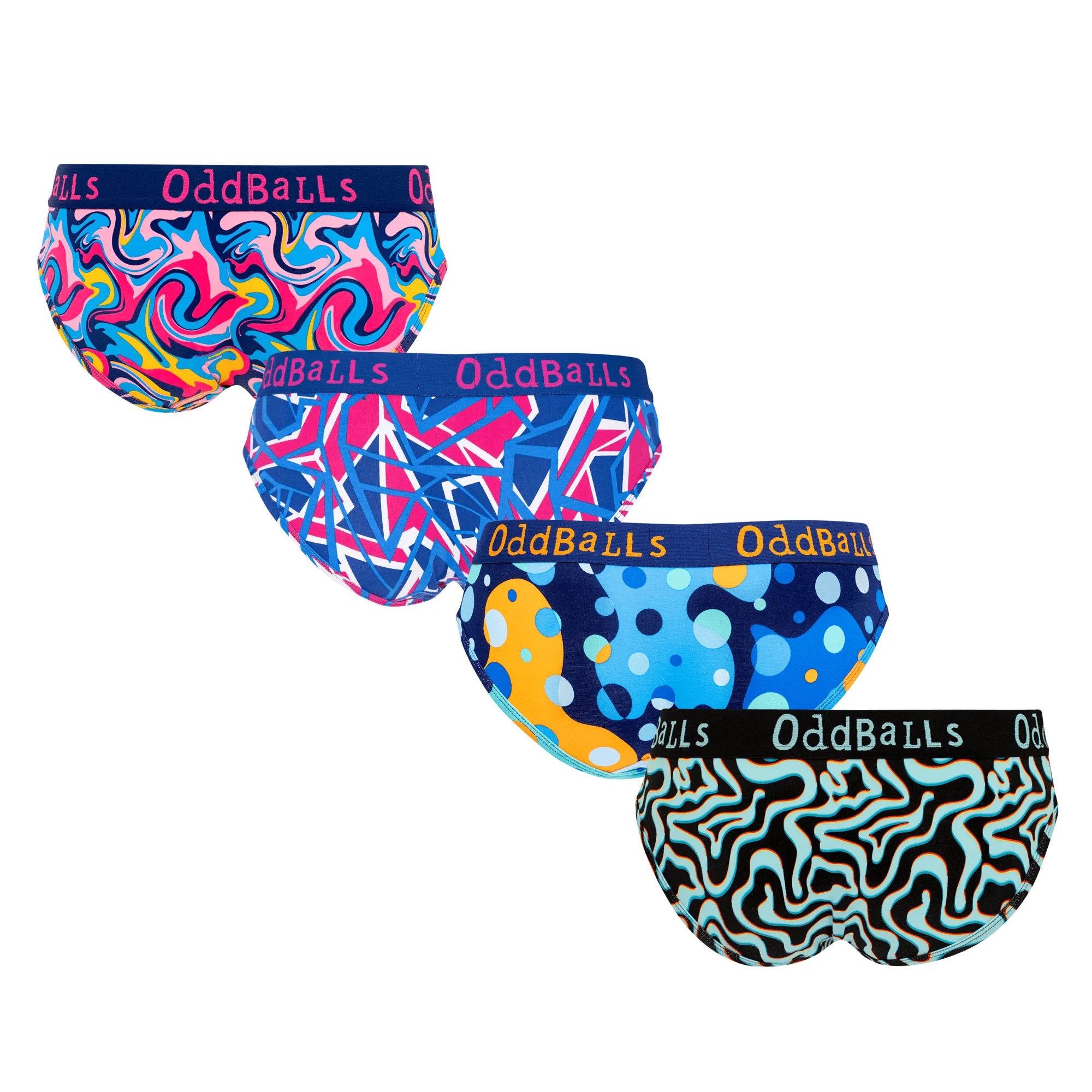 Blue Bundle - Ladies Briefs 4 Pack Bundle