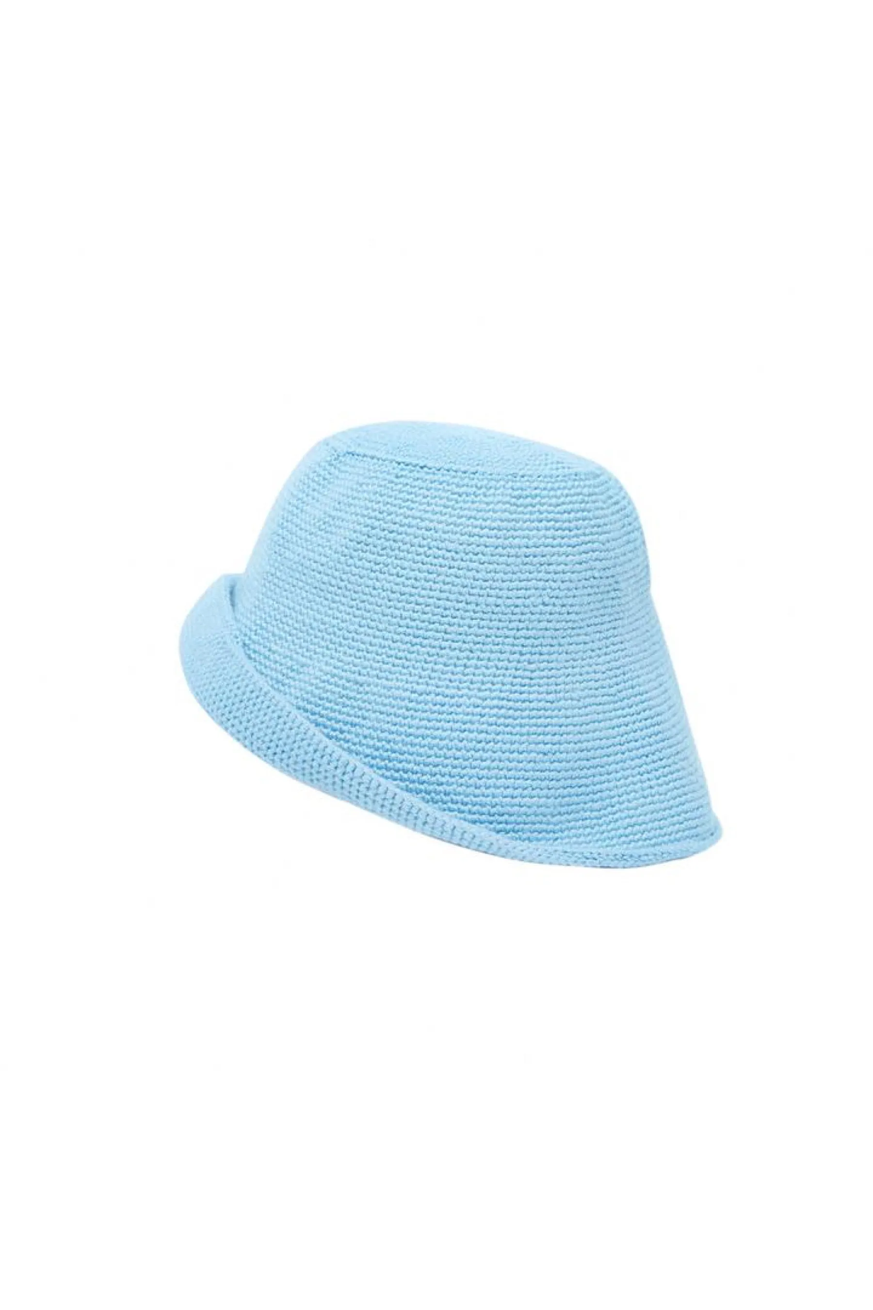 Blue Crochet Bucket Hat