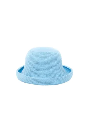 Blue Crochet Bucket Hat