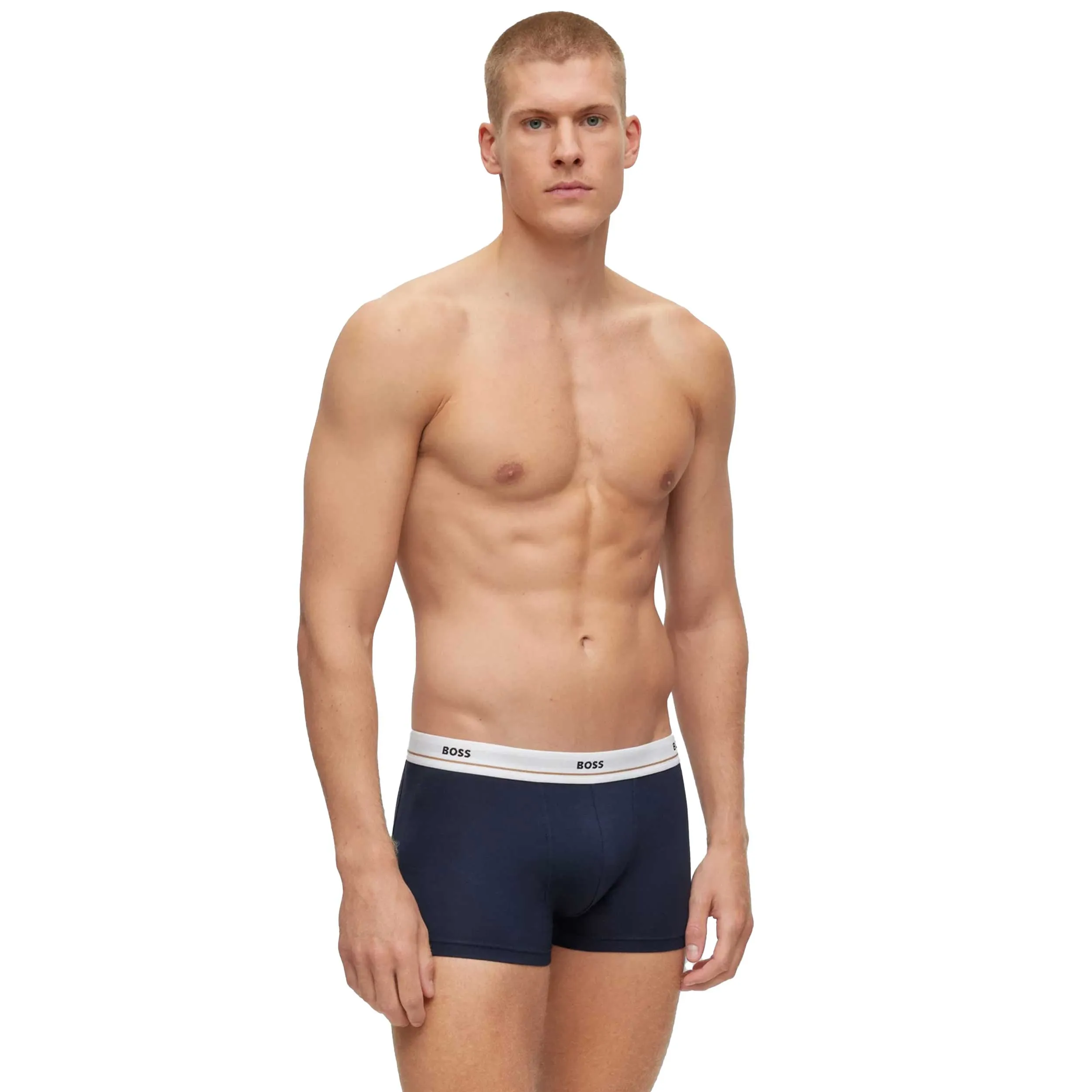 BOSS Trunk 5P Essential Underwear in Black & Navy