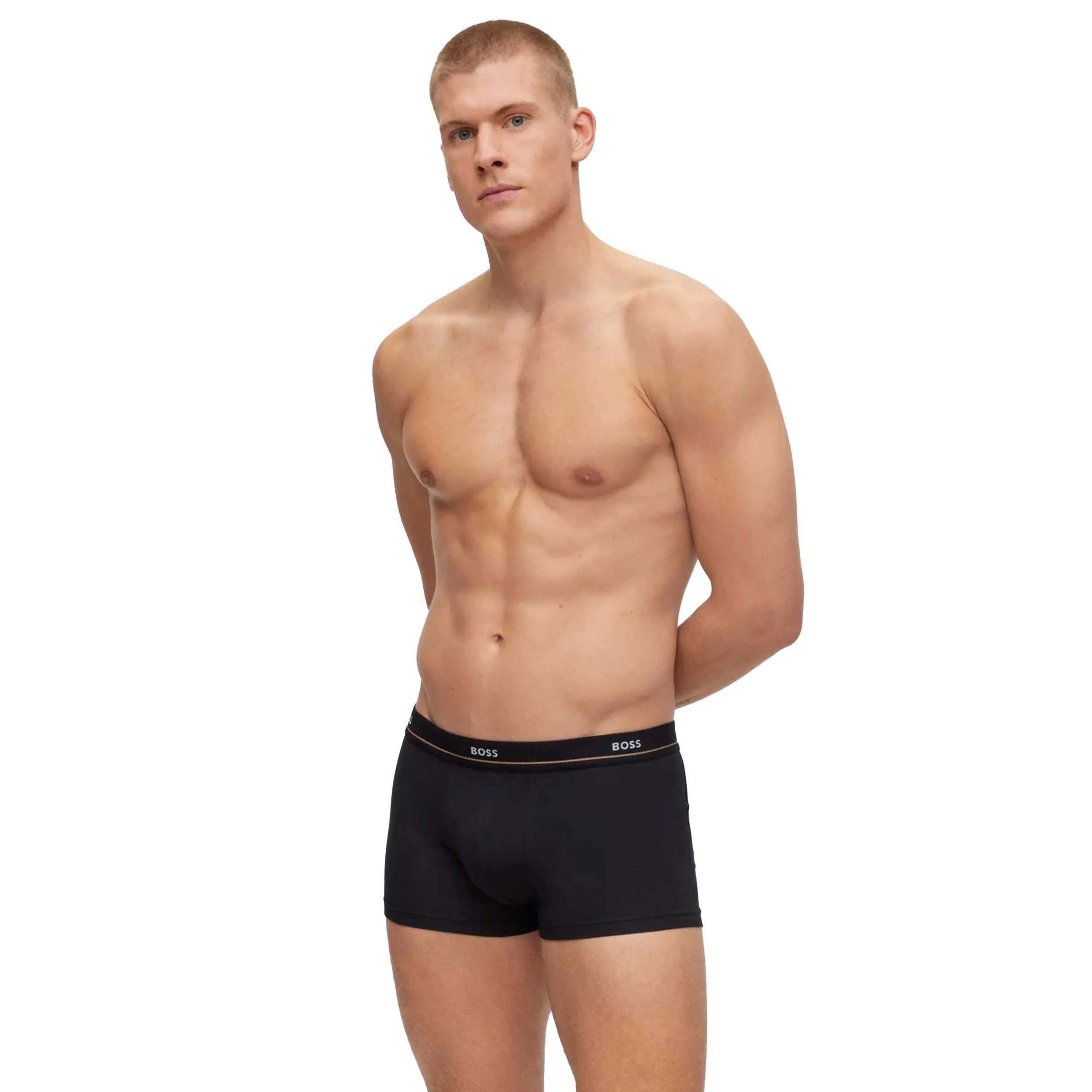 BOSS Trunk 5P Essential Underwear in Black & Navy