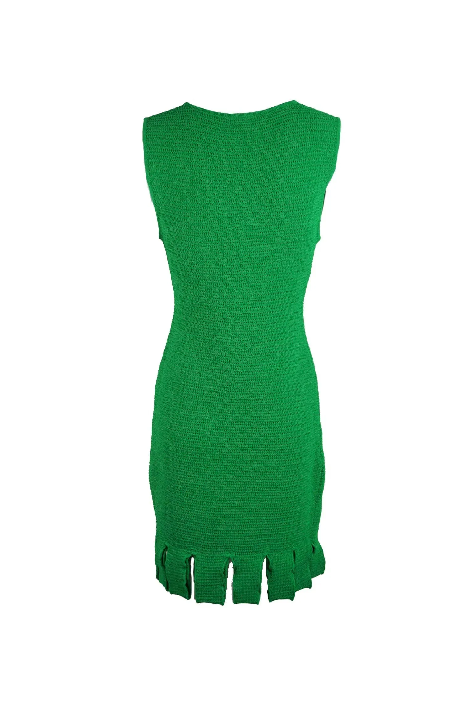 Bottega Veneta Racked Mesh Dress Parakeet (For Hire)