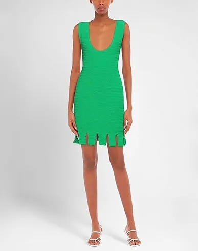 Bottega Veneta Racked Mesh Dress Parakeet (For Hire)