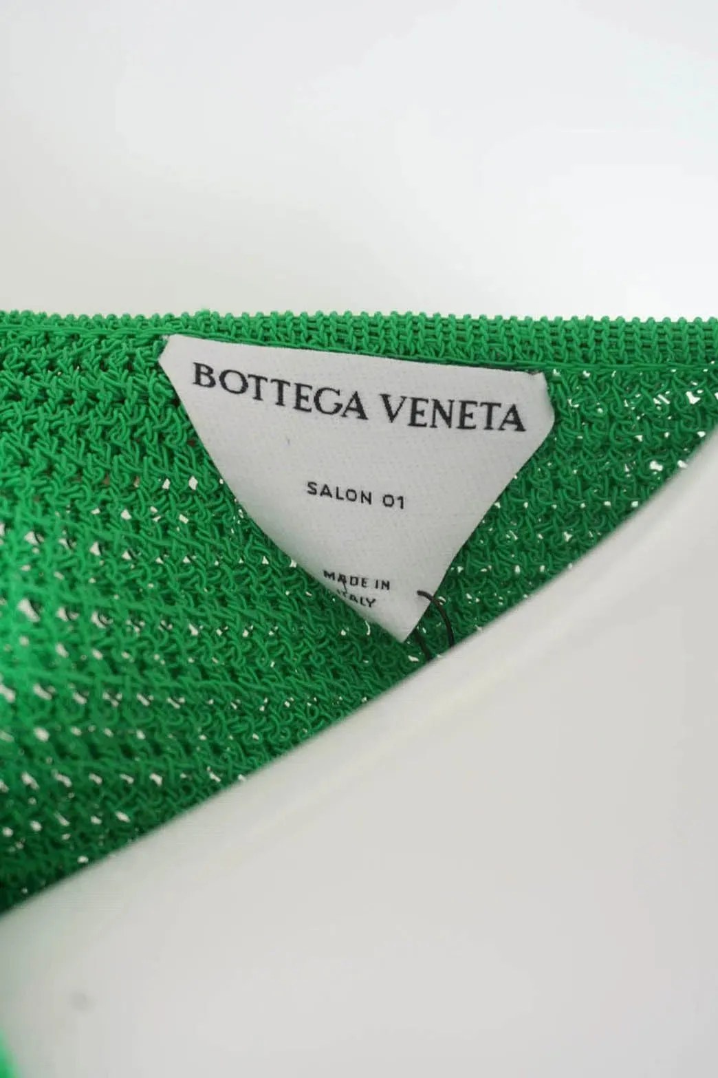 Bottega Veneta Racked Mesh Dress Parakeet (For Hire)