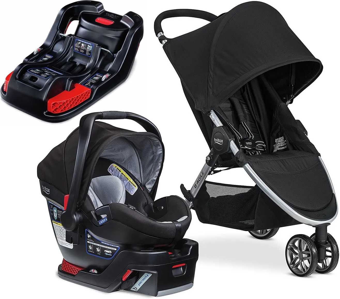 Britax B-Agile 3 & B-Safe 35 Elite Travel System   Extra Base - Prescott