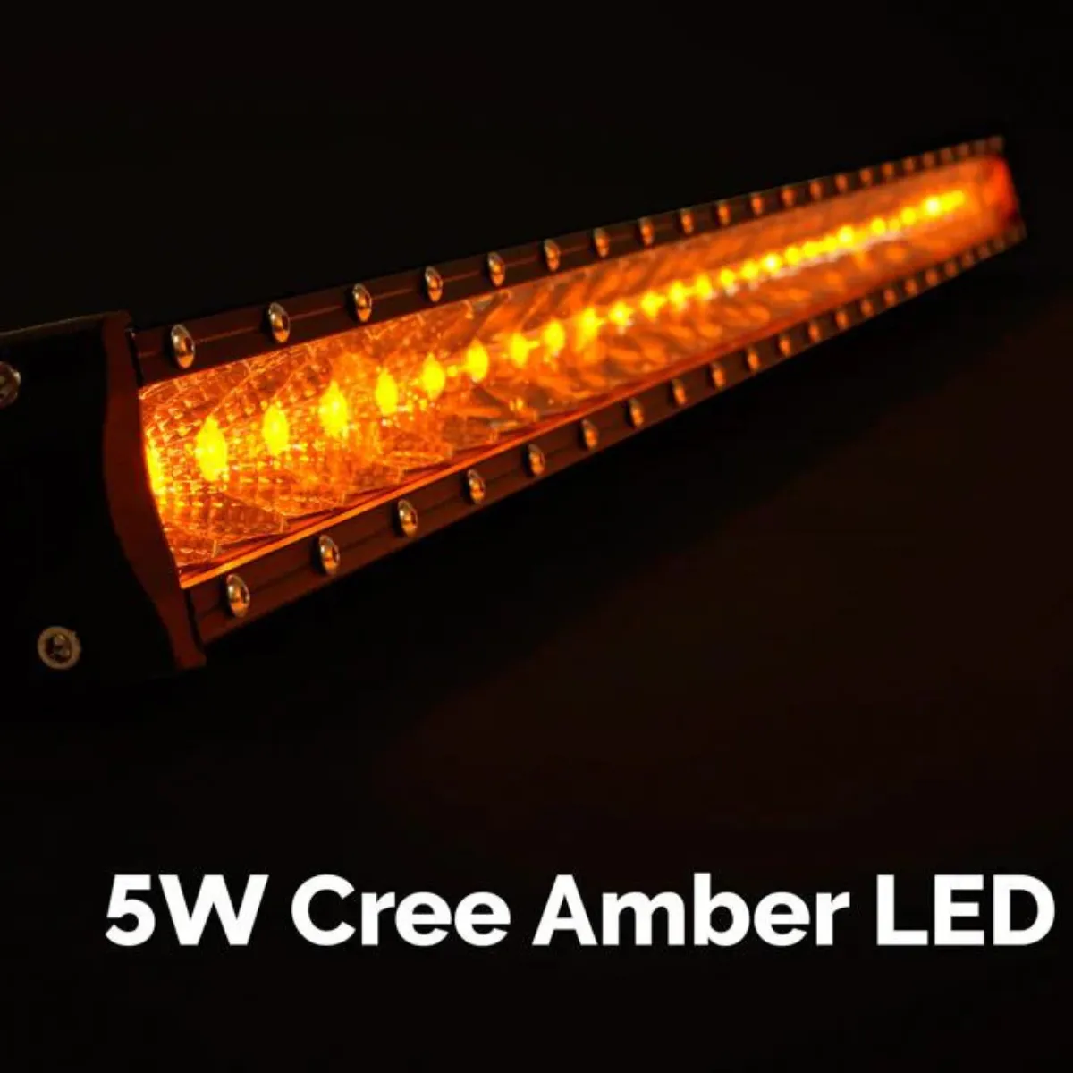 Cali Raised 32" Slim Single Row Amber LED Light Bar