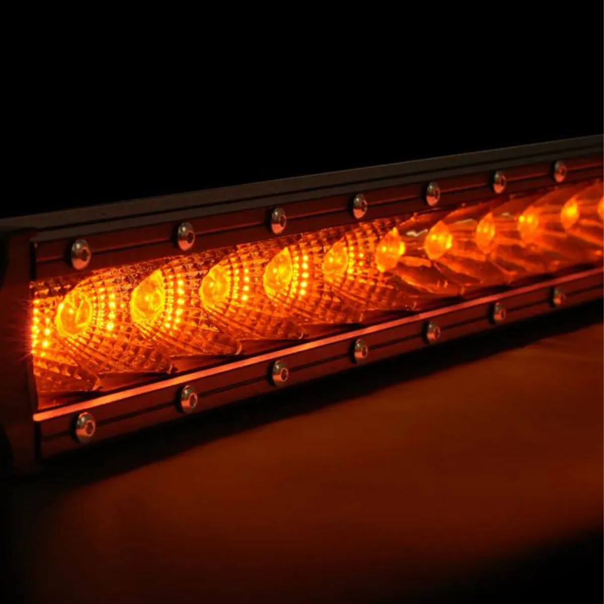 Cali Raised 42" Slim Single Row Amber LED Light Bar