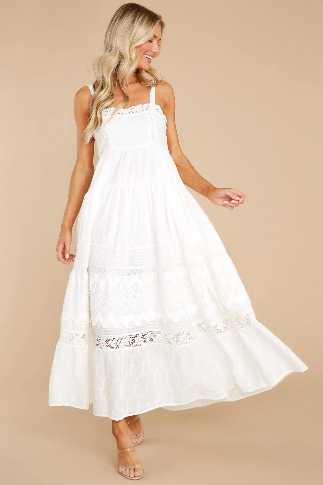 Camisha True White Maxi Dress