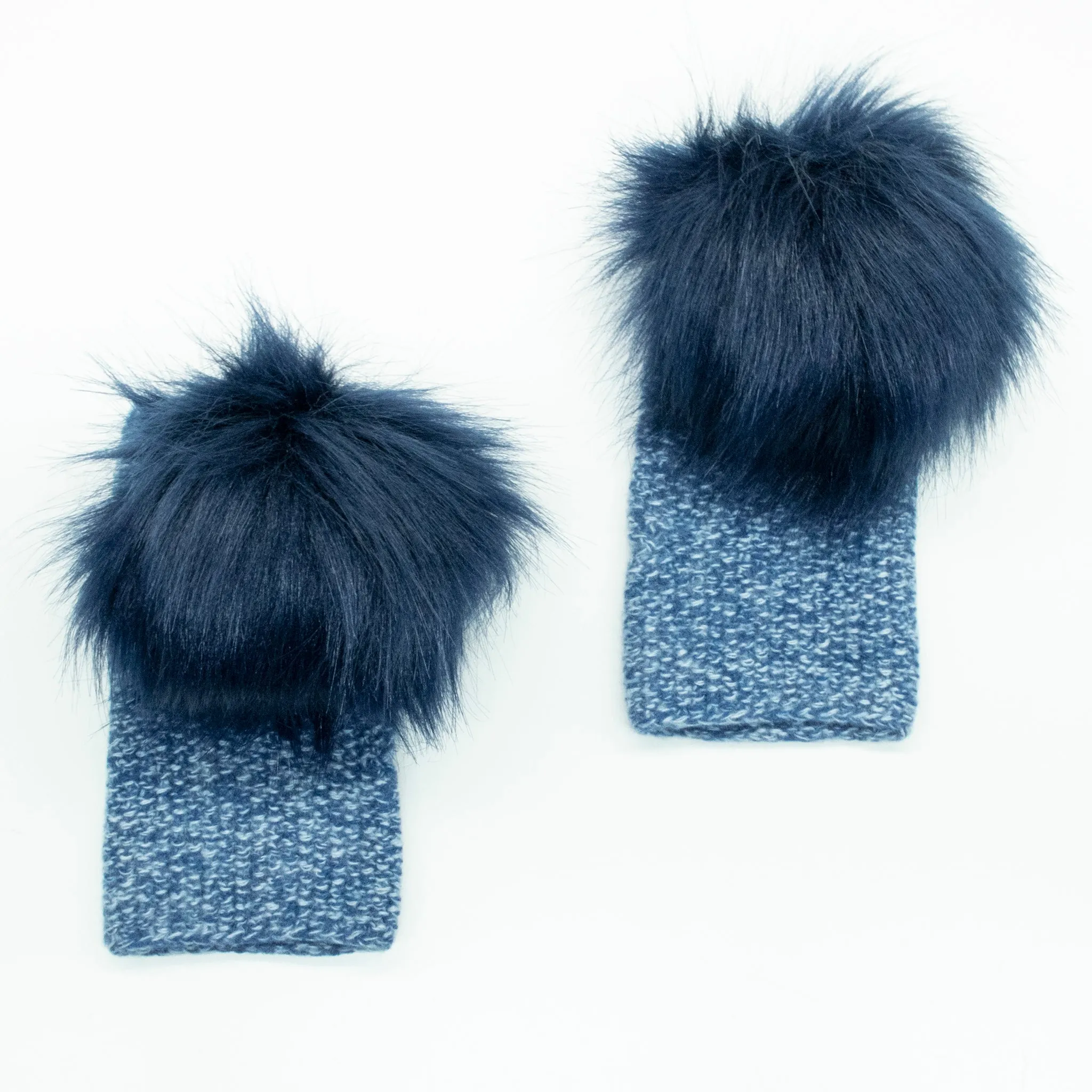 CASHMERE TWEED FINGERLESS WITH POM