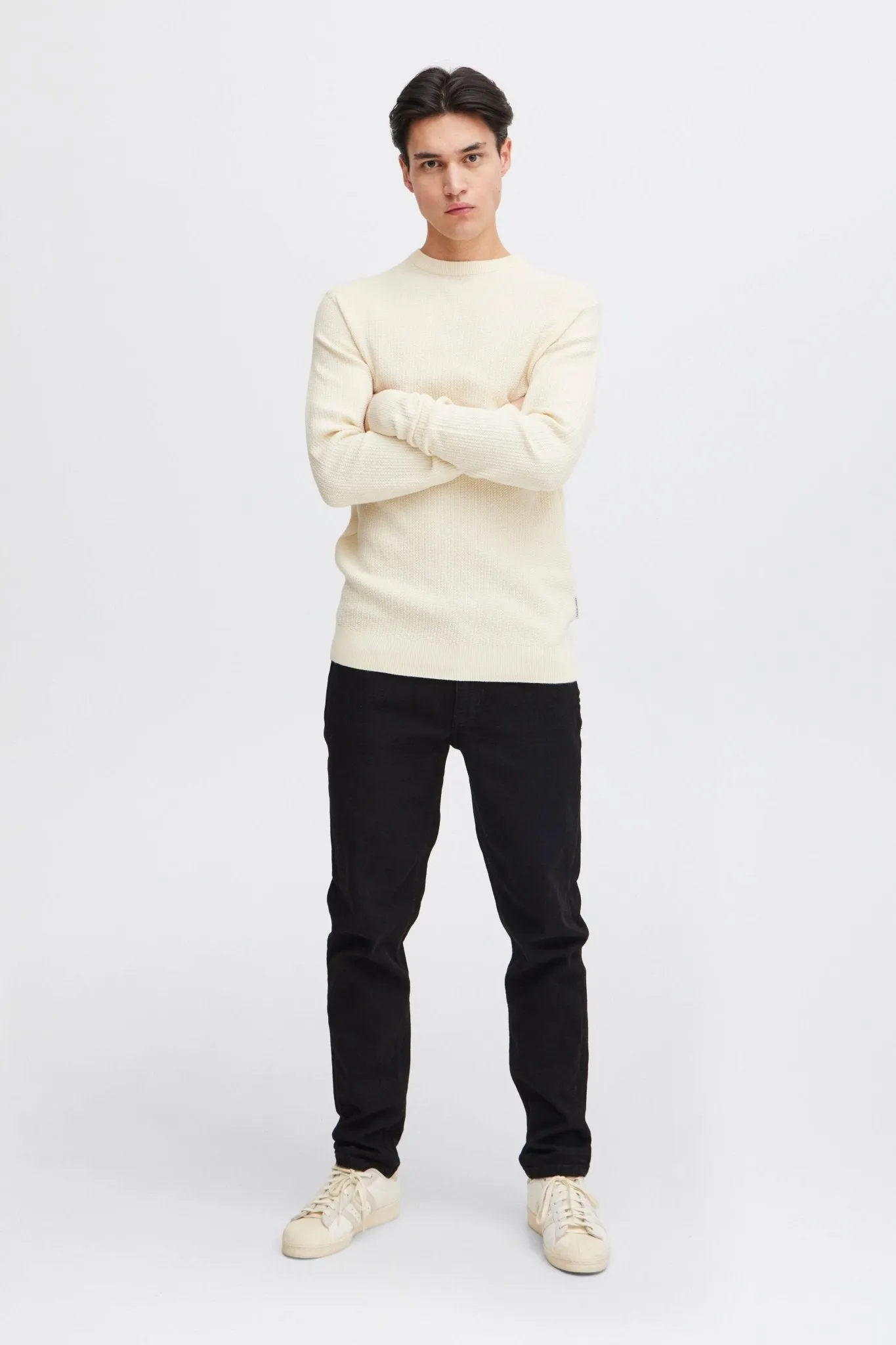 CASUAL FRIDAY - CFKARL structured crew neck knit - 20505088