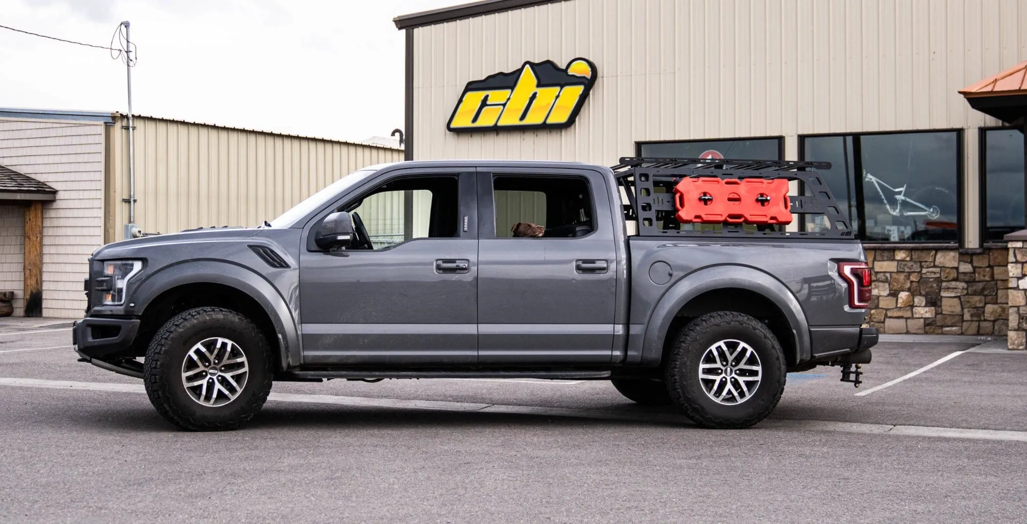 CBI Off Road Ford Raptor Cab Height Bed Rack (5'6" bed length) | 2010-2022