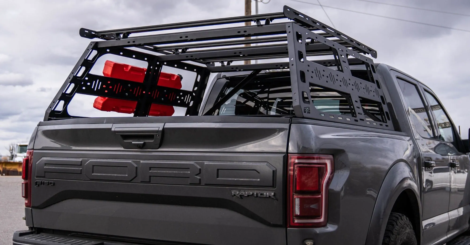 CBI Off Road Ford Raptor Cab Height Bed Rack (5'6" bed length) | 2010-2022