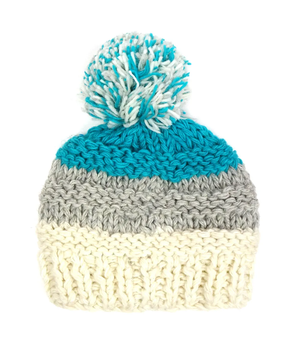 Chunky Hat with Pom Pom