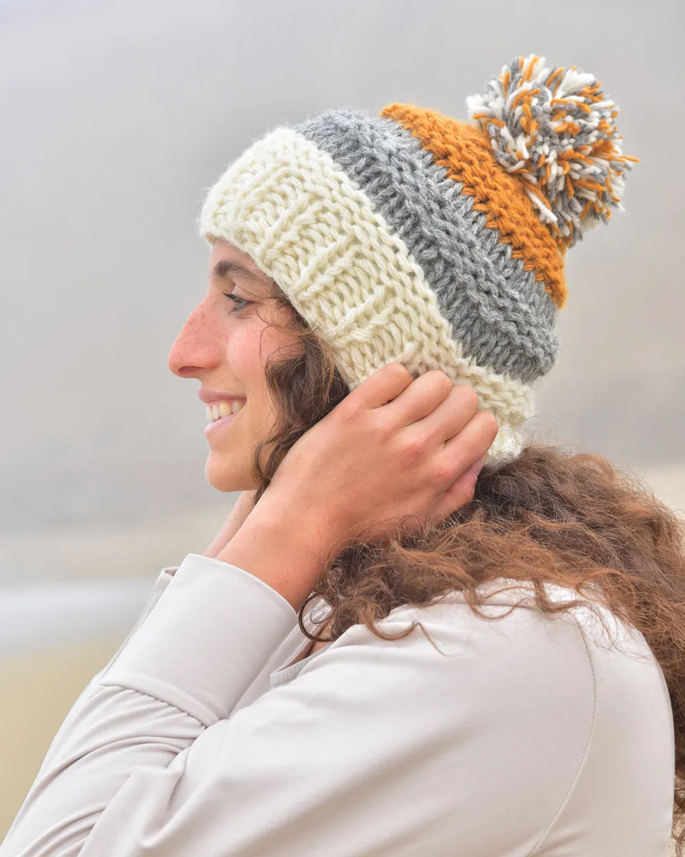 Chunky Hat with Pom Pom