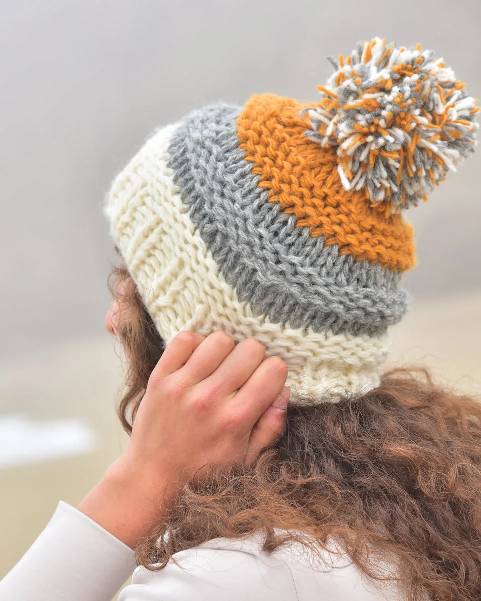 Chunky Hat with Pom Pom