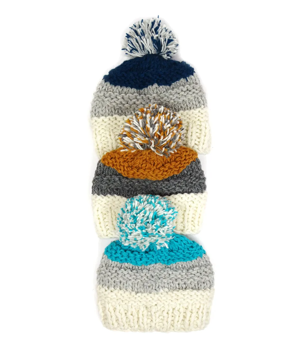 Chunky Hat with Pom Pom