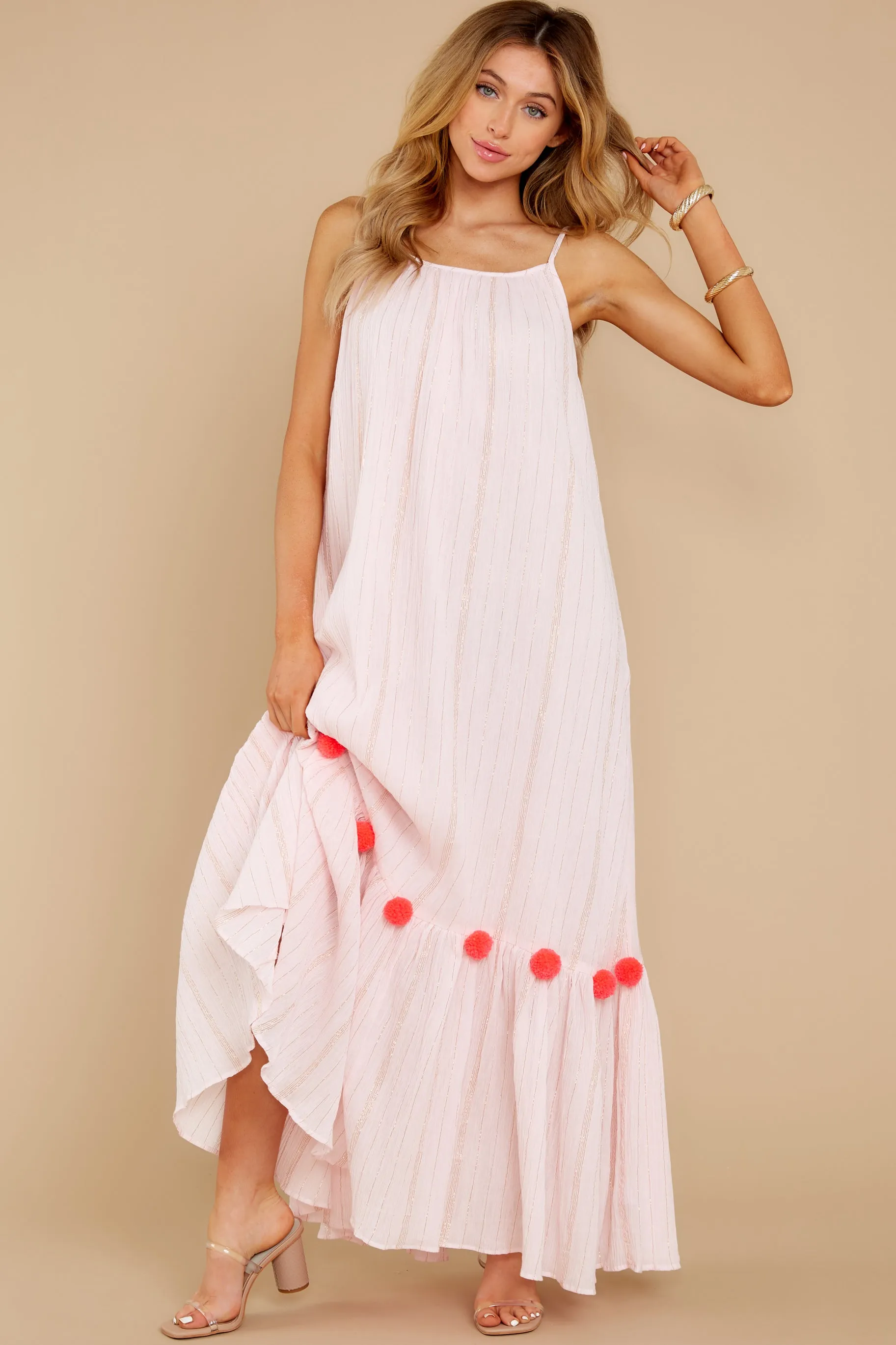 Clea Pink Maxi Dress