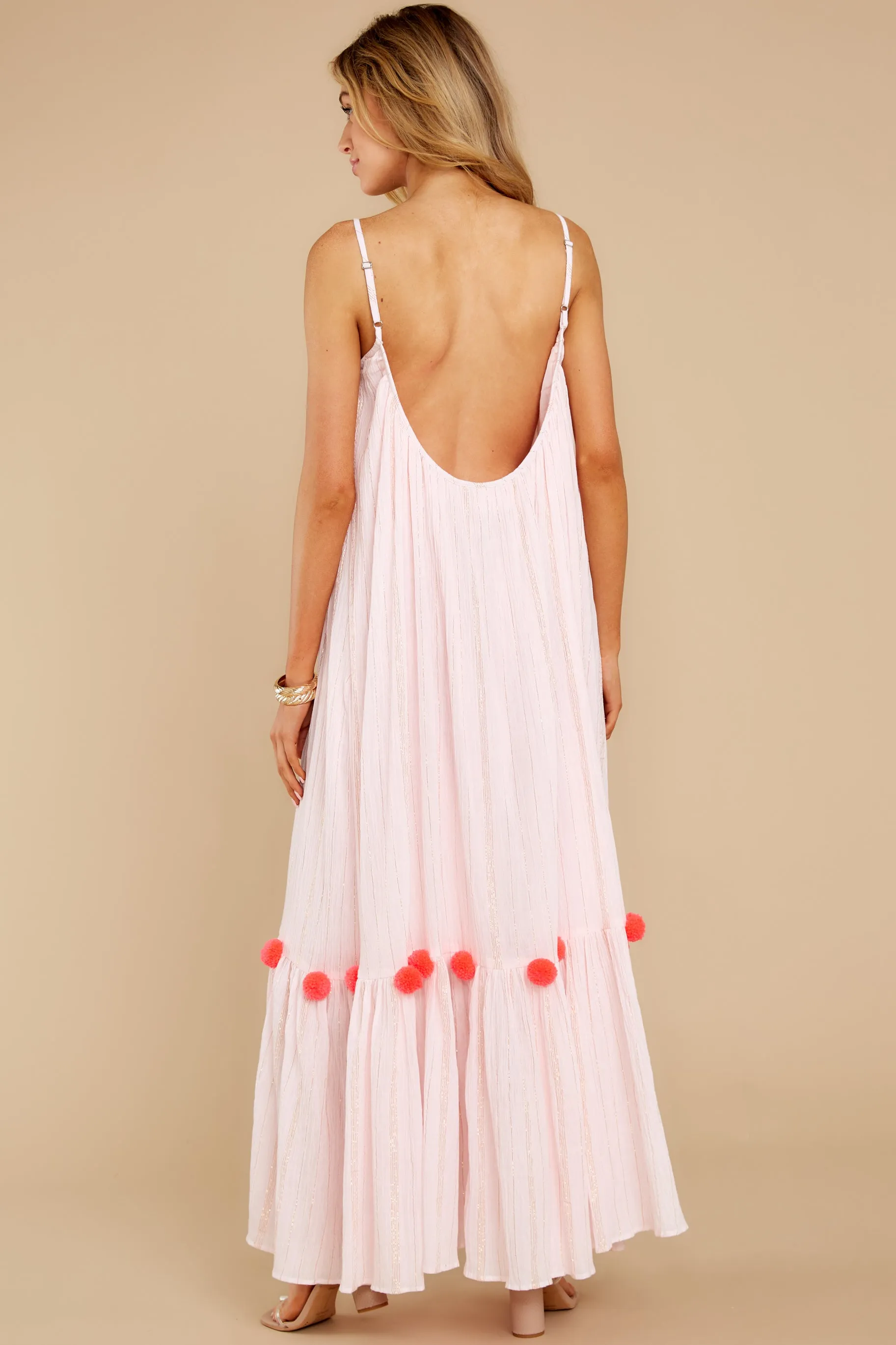 Clea Pink Maxi Dress