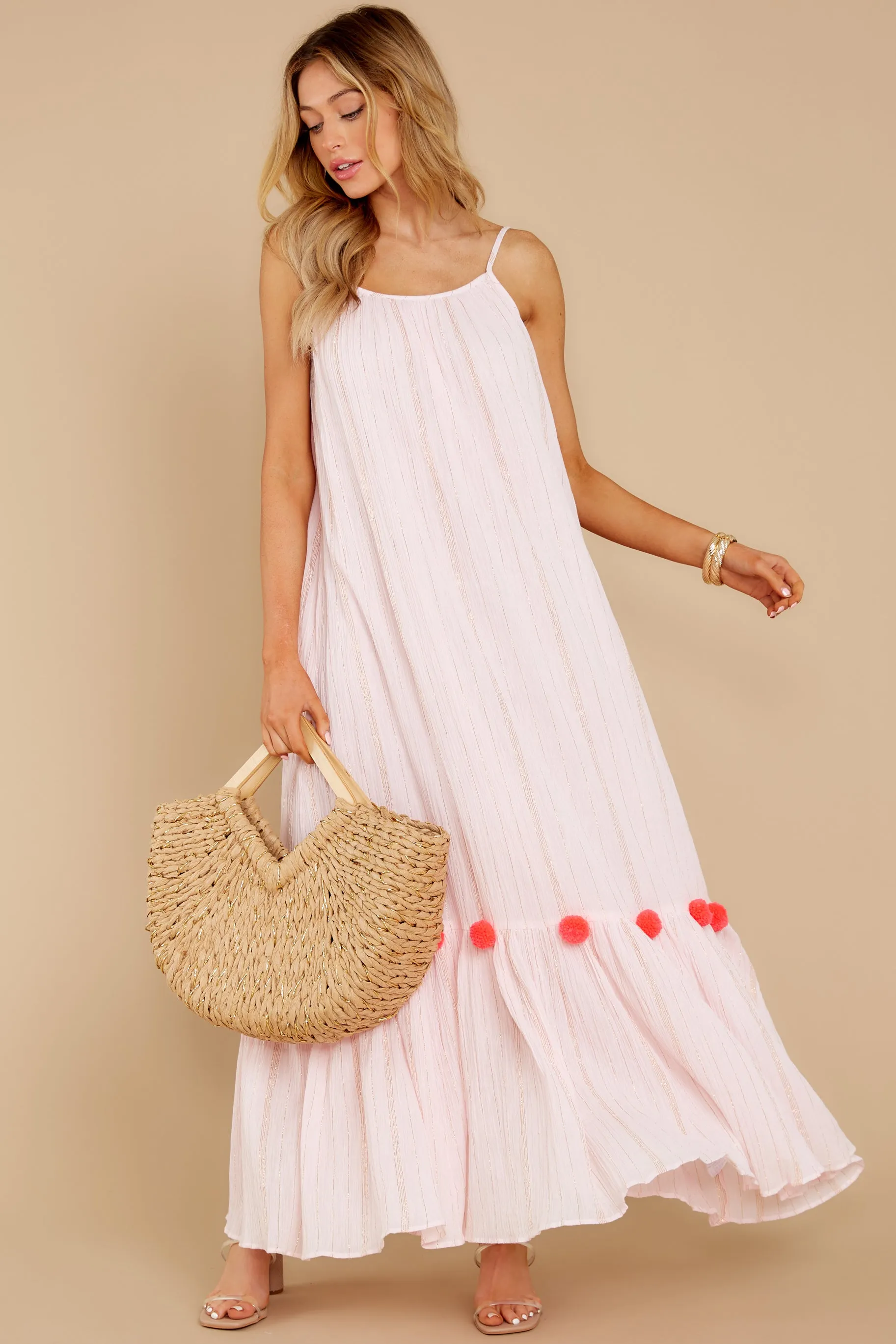 Clea Pink Maxi Dress