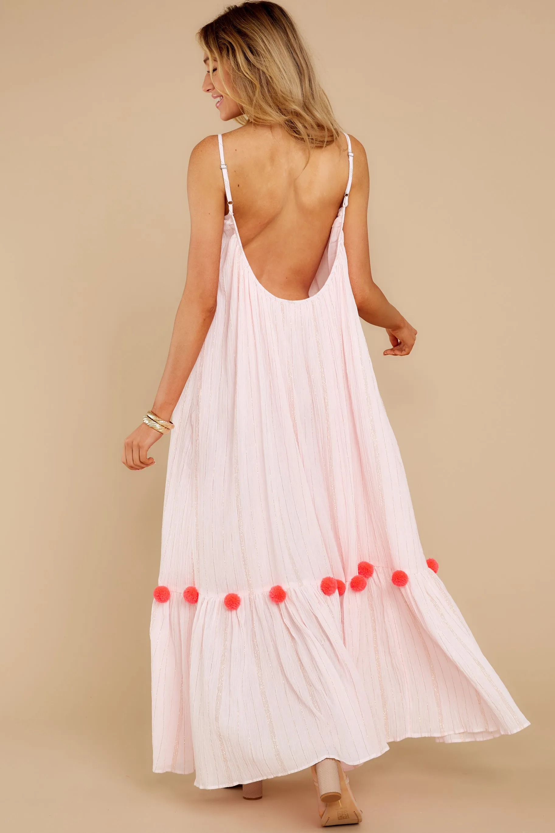 Clea Pink Maxi Dress