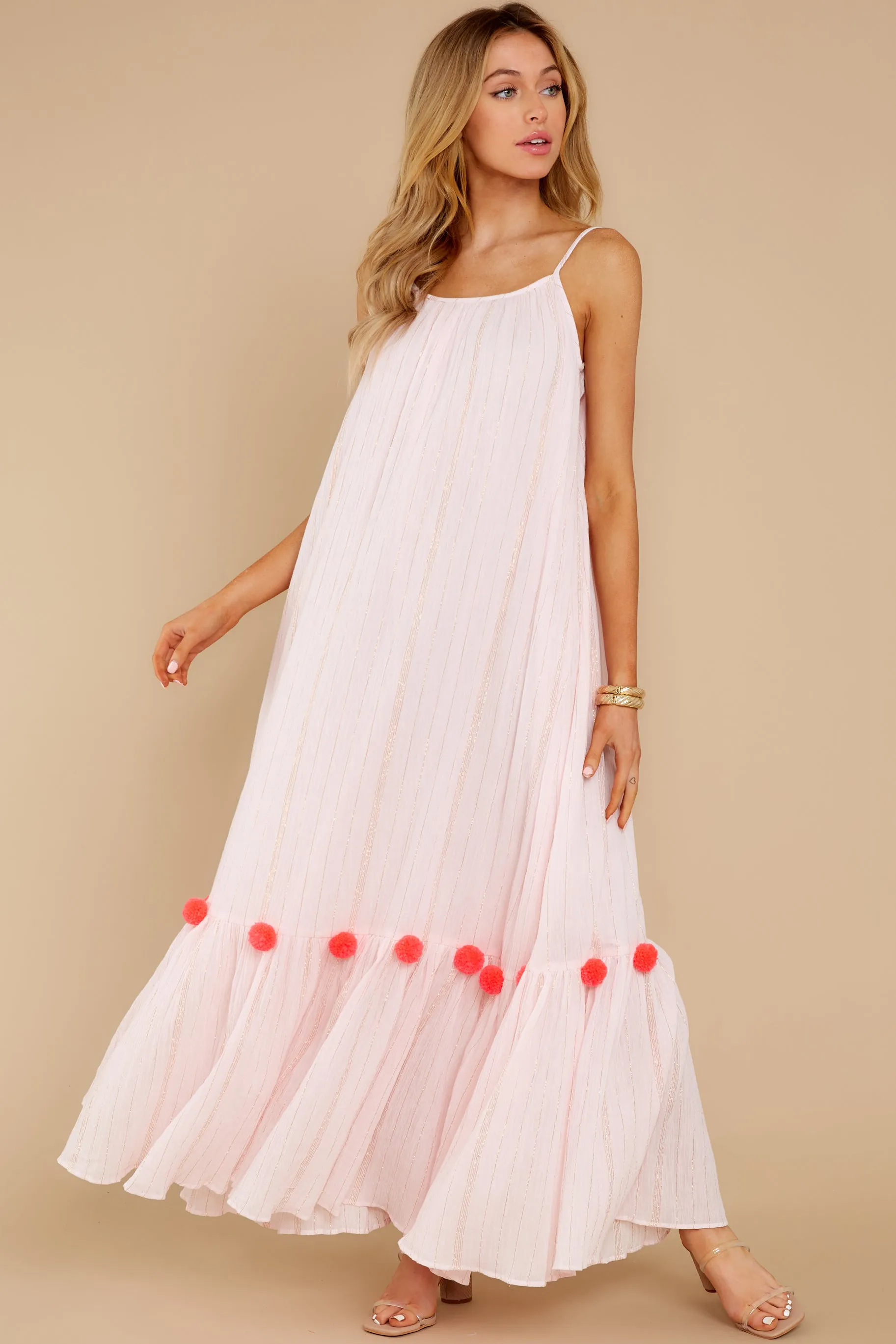 Clea Pink Maxi Dress