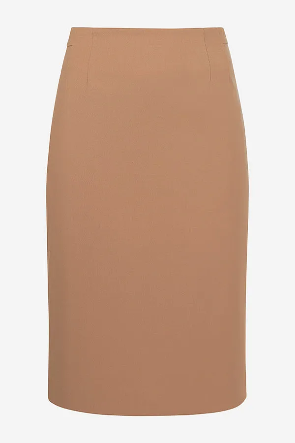 Cobble Hill Skirt - Washable Wool Twill :: Camel