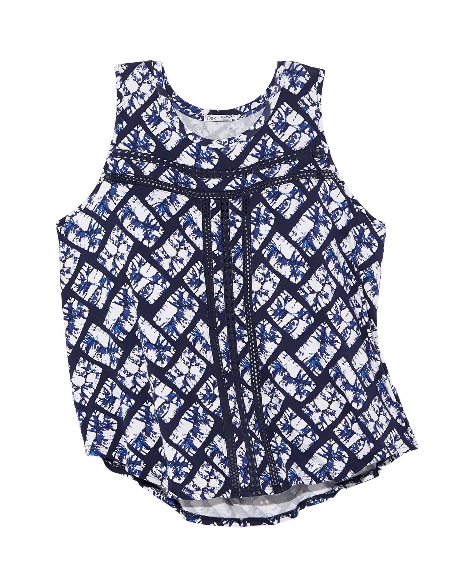 Colette Tank | Navy / Ivory