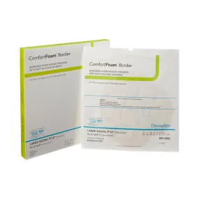 ComfortFoam™ Border Silicone Adhesive with Border Silicone Foam Dressing, 9 x 9 Inch