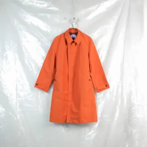 concealed placket rain coat